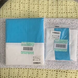 The Company Store Cotton Color-block Twin Comforter & Pillow Sham Bedding Set